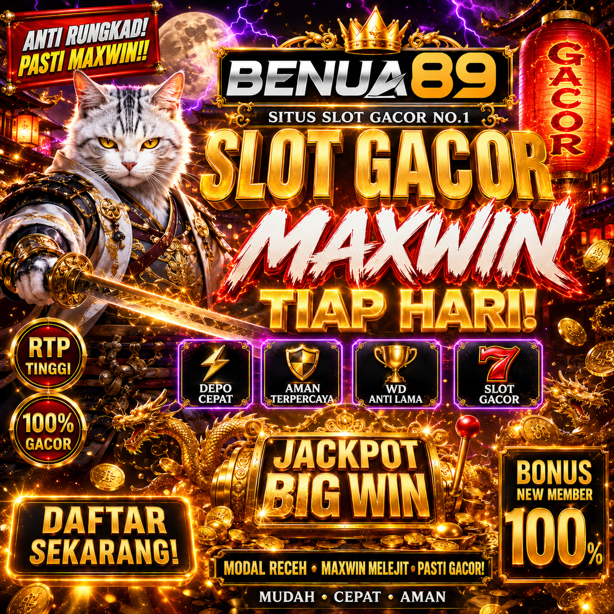 BENUA89: Situs Layanan Slot Gacor Malam Ini Dengan Promosi Terbaik Dalam Sejarah
